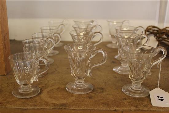 Set 8 glass custard cups & 5 others